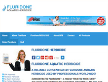 Tablet Screenshot of fluridone.com